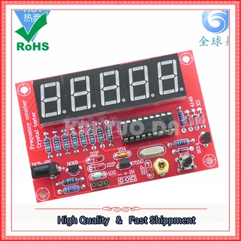 

1Hz-50MHz frequency meter crystal measurement frequency for measure oscillator five digital tube display DIY kit module board