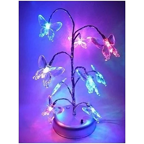 CNIM горячий мини-цветной светодиодный светильник в виде дерева бабочек, украшение для дома, стола, фестиваля