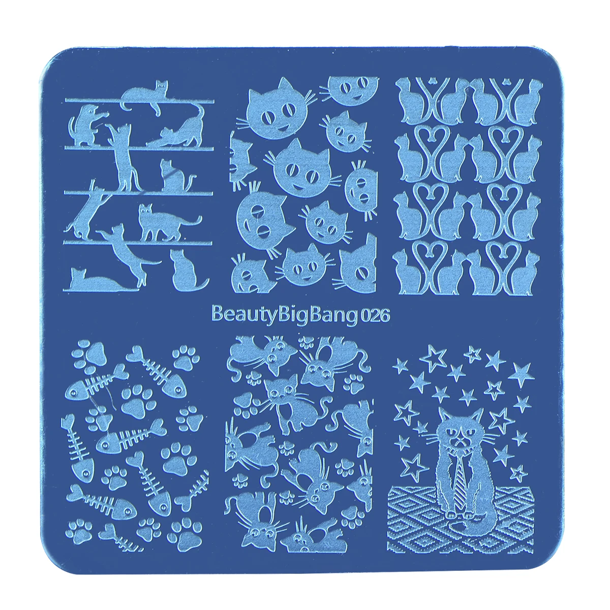 1 шт. BeautyBigBang 6*6 см квадратные пластины для штамповки ногтей летние мороженое шаблон для стемпинга для нейл-арта пластина изображения XL-027
