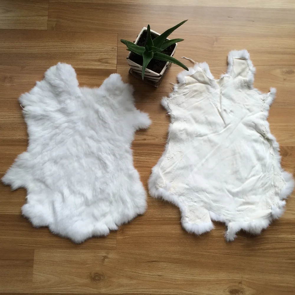 10 Pieces Free Shipping Rabbit Pelt Hide Fabric Material Art Craft