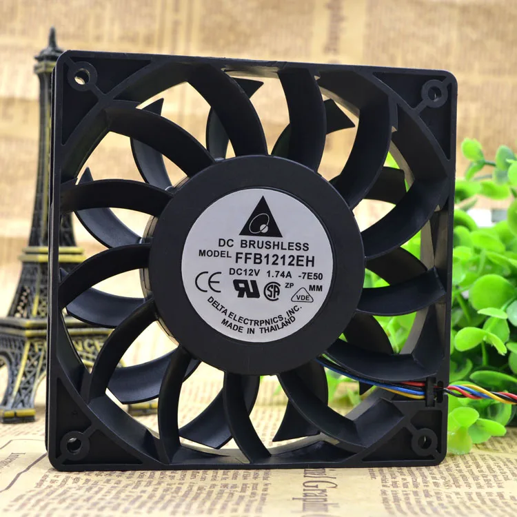 

Новый оригинальный 12025 12V 1.74A 12CM регулятор громкости воздуха бустер шасси вентилятор FFB1212EH