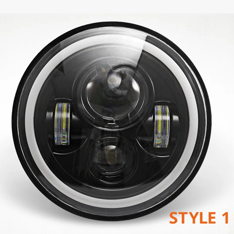 For Lada Niva 7inch Led Headlight HiLow Beam Light Halo Angle Eyes DRL Headlamp For Jeep Wrangler Off Road 4x4 suzuki samurai未标题-1