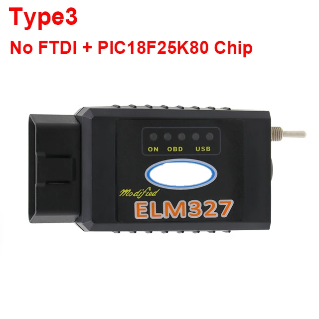 ELM327 USB V1.5 модифицированный для Ford CH340+ 25K80 чип HS-CAN/MS-CAN MINI ELM 327 Bluetooth OBD2 сканер OBDII диагностический инструмент - Цвет: Type3 BT version