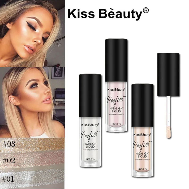 

Highlighter Contouring Makeup Face Brightener Concealer Liquid Highlighter Primer Base Bronzer Face Glow Illuminator Cosmetics