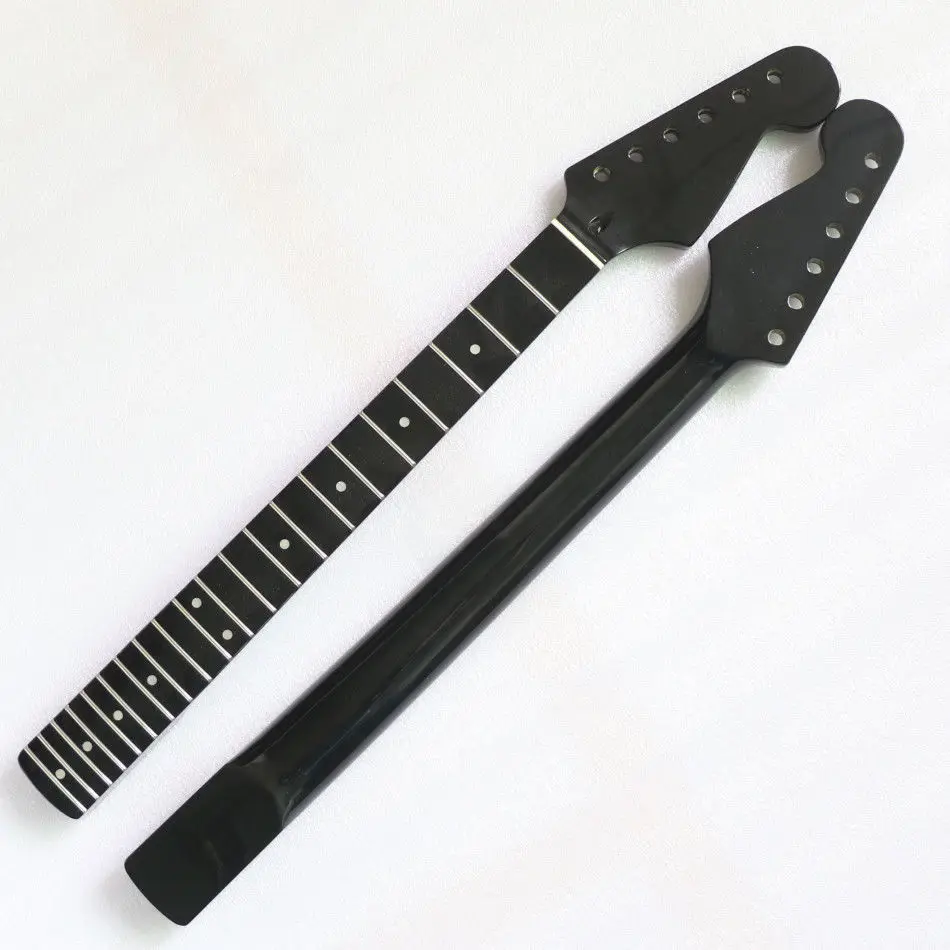 

Black New Canadian maple 21 Fret Guitar Neck For Stratocaster style Repair parts