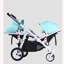 HK! Близнецы Детские коляски motherknow коляски для близнецов есть много способов комбинировать Детские коляски для лета или зимы