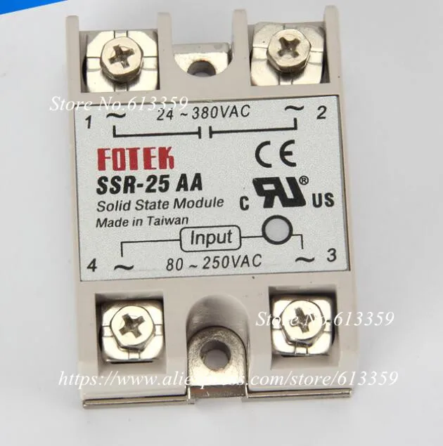 Buy 10 pcs SSR 25AA FOTEK Single Phase