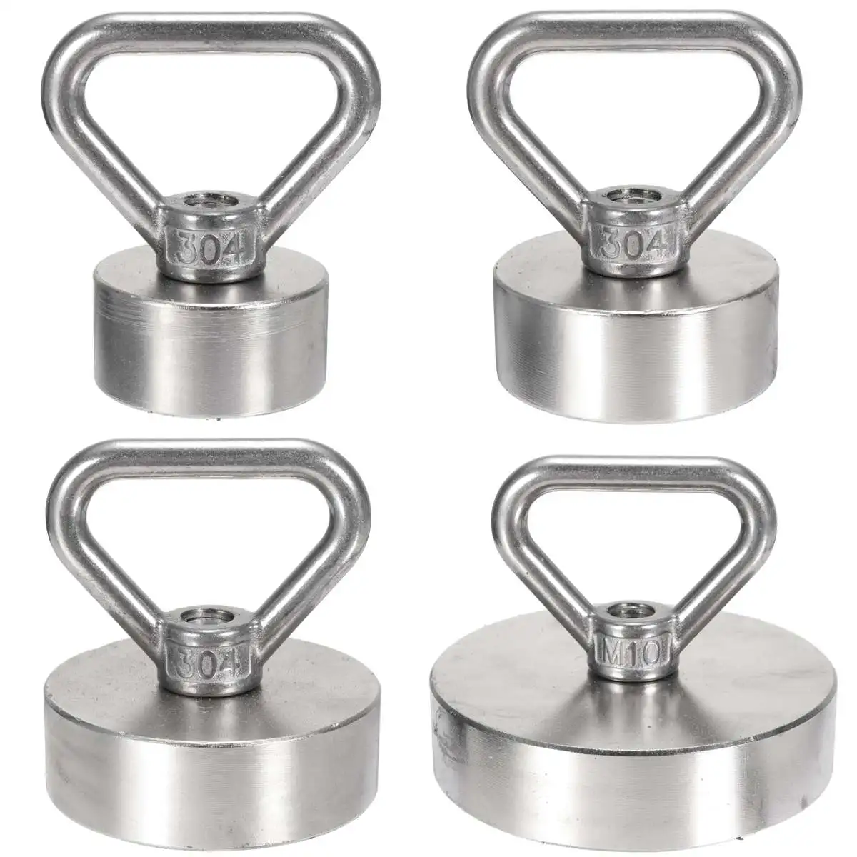 

40/50/60/80mm Neodymium Strong Magnet Metal Salvage Detector Recovery Magnet Fishing Diving Treasure Hunting Hook Hardware