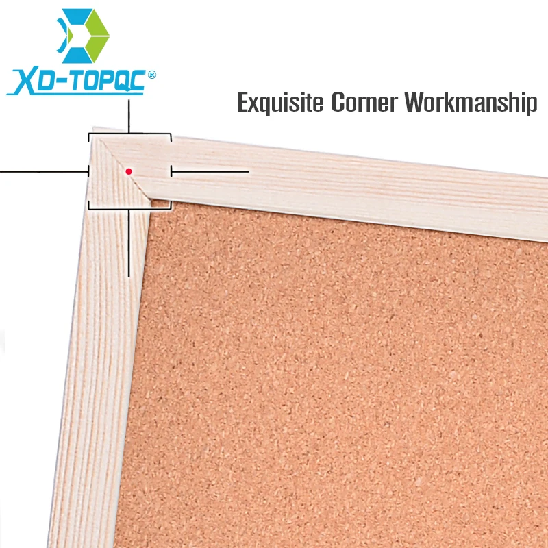 Desktop Cork Bulletin Board, Small Mini Hanging Tack Message Memo