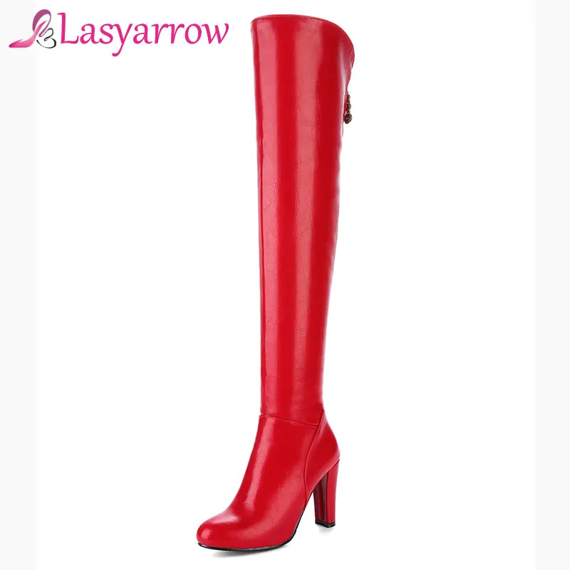 knee high string heels
