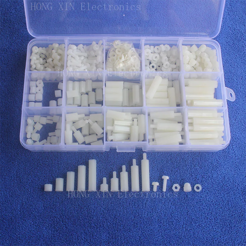 

560Pcs M3 Male-Female/Female-Female Spacers PCB Threaded Cross Screws nuts washer Bolt Assortment kit set Standoffs