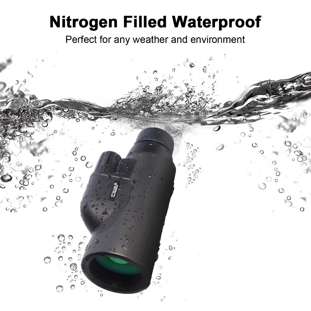 Minha Visão hd Binóculos Telescópio Monocular à Prova d' Água Preta Rei Professial Handheld Monocular Telescópio Caça Profissional 32 Telescópio e binóculos