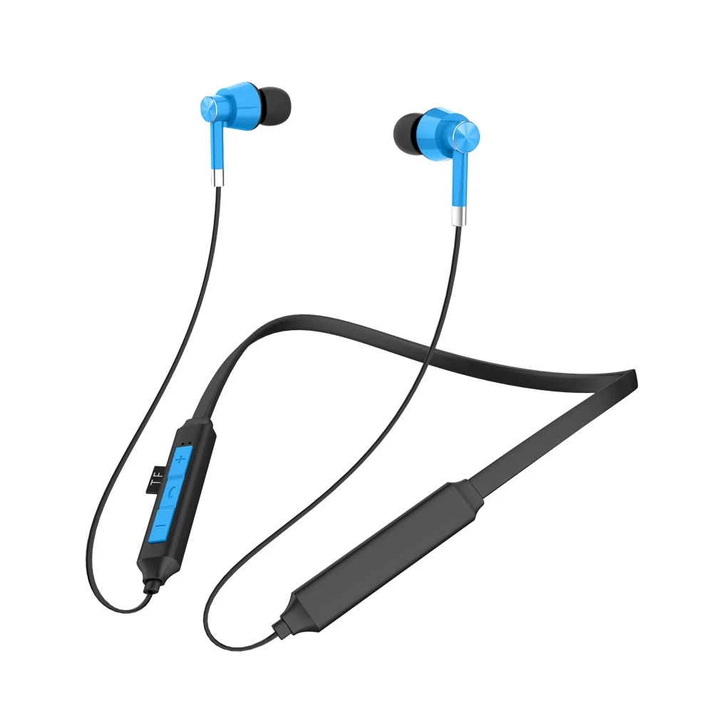 Наушники OTAO Bluetooth 5,0, беспроводные наушники, магнитные наушники с микрофоном, стерео наушники с Bluetooth, наушники для мобильного телефона - Цвет: Blue