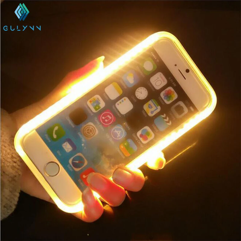 bilder für 2017 gulyn mode led-licht selfie case für iphone 5 s 6s 6 plus-beleuchtet handy rückseitige abdeckung für iphone 7 7 s 7 plus bilder für 2017 gulyn mode led-licht selfie case für iphone 5 s 6s 6 plus-beleuchtet handy rückseitige abdeckung für iphone 7 7 s 7 plus