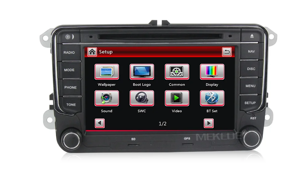 Best Hot selling! original VW button Car stereo head unit navigation GPS DVD player for VW Skoda Octavia/Fabia/Rapid/Yeti/Superb/Seat 14