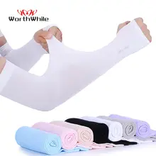 Manchon en tissu glacé, Protection contre les UV, gaine de Mangas pour le sport d'été, course à pied, cyclisme, conduite, Protection solaire réfléchissante