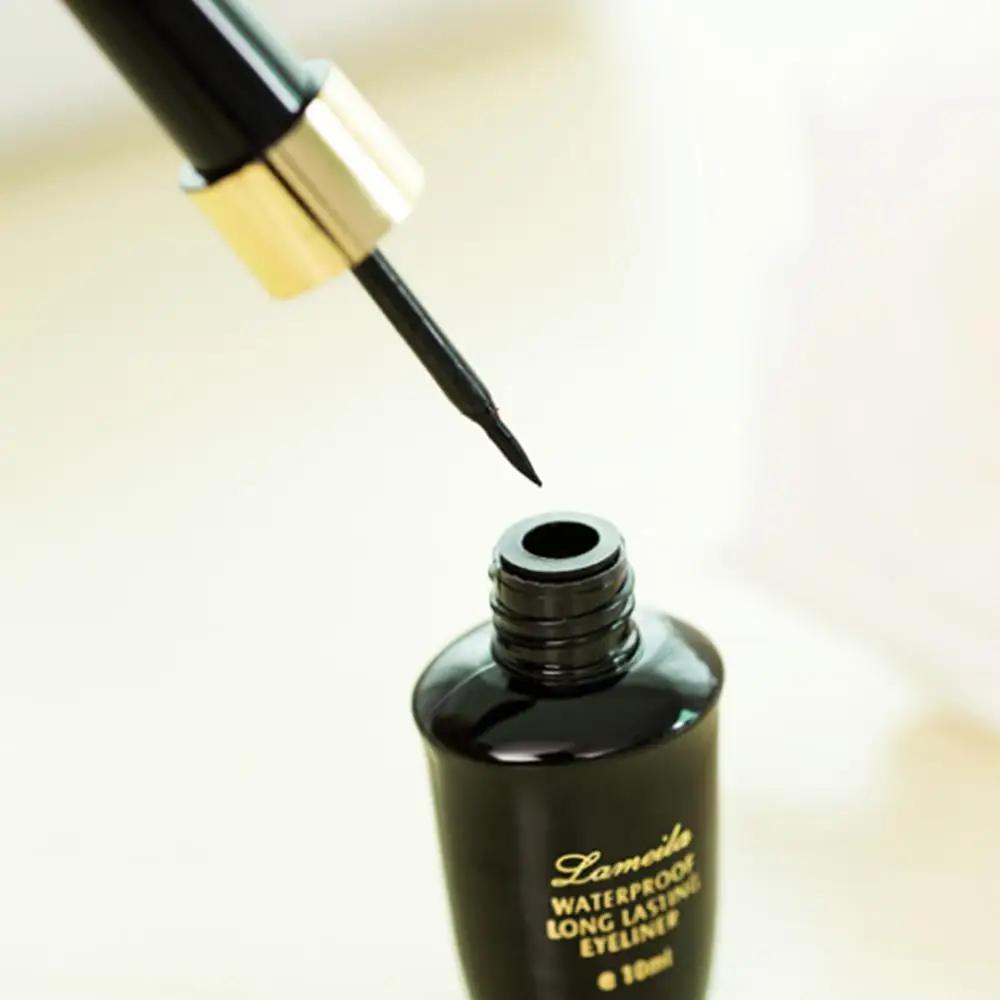 

LAMEILA 10ml Professional Makeup black Color Liquid Eyeliner Quick-drying not blooming for Women Eye Pigment Korean Cosmetics