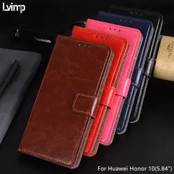 Для huawei Honor 10 случае Fundas Coque откидная крышка кожаный чехол для huawei Honor10 Обложка телефон сумка с фото рамка слот для карт