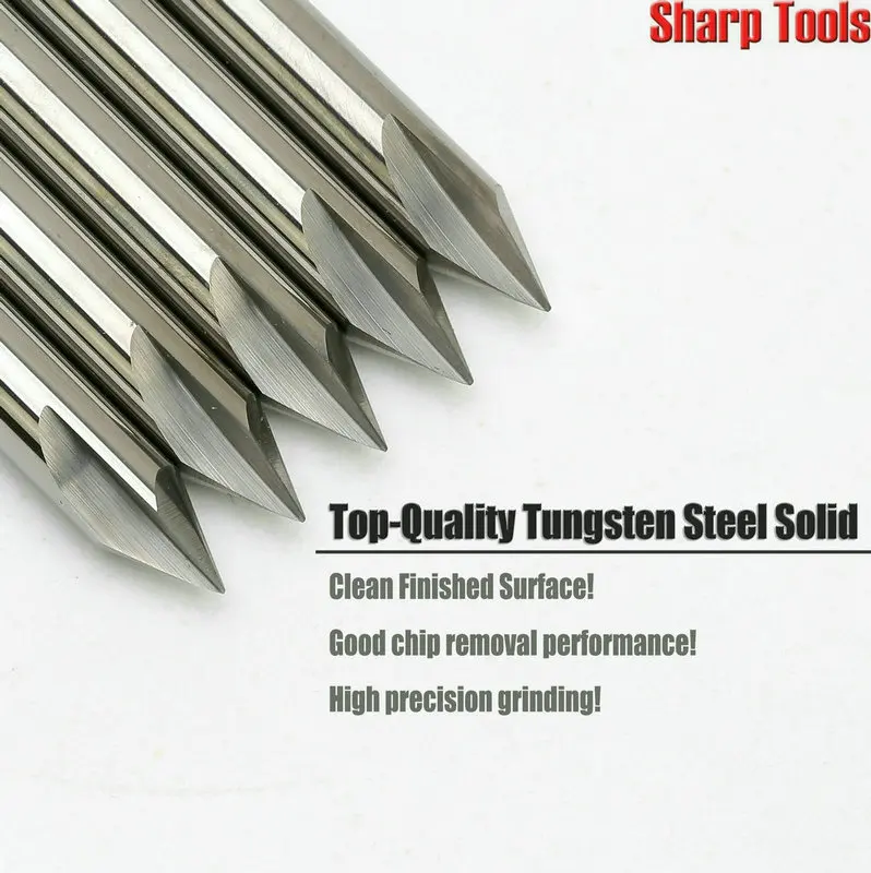 Tungsten Steel Solid Carbide CNC Router Tool Single Flute Straight Cutter