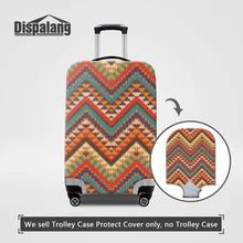 Dispalang Case For A Suitcase Striped Patterns Luggage Protect Covers For 18~30 Inch Trolley Trunk Women Rain Travel Accessories