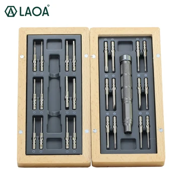 

LAOA 24pcs Magnetic Bit Precision Screwdriver S2 Mini precise Screwdrivers with Pentagonal Phillips Slotted Tri-wing bits