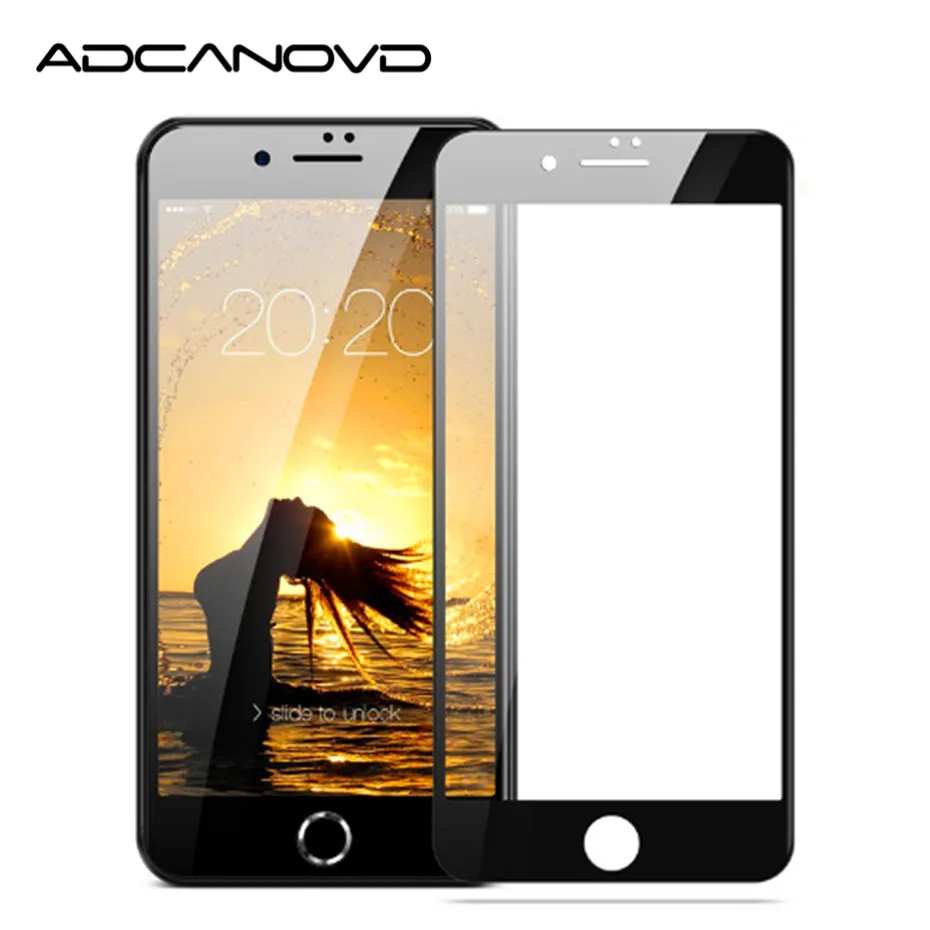 

2PCS full cover screen protector for iphone 8 7 6 6s plus 9H 2.5D tempered glass for iPhone x 5 5s se 6 6s protective glass film