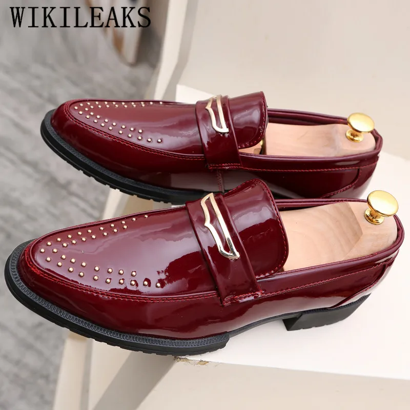 

Designer Patent Leather Oxford Shoes For Men Dress Shoes Men Wedding Formal Shoes Schuhe Herren Clasik Sapato Social Masculino