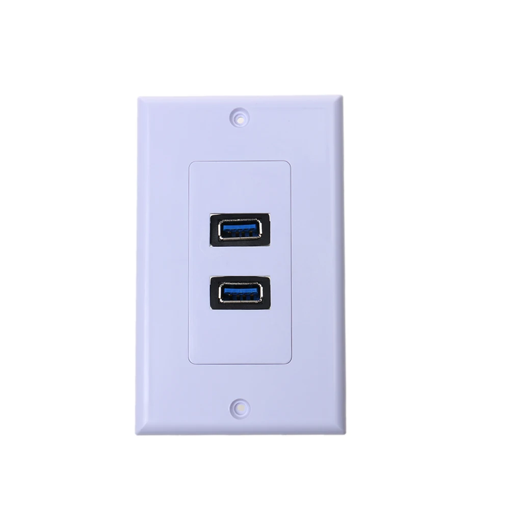 Двойной порт USB 3 0 настенная пластина зарядное устройство розетка адаптер док