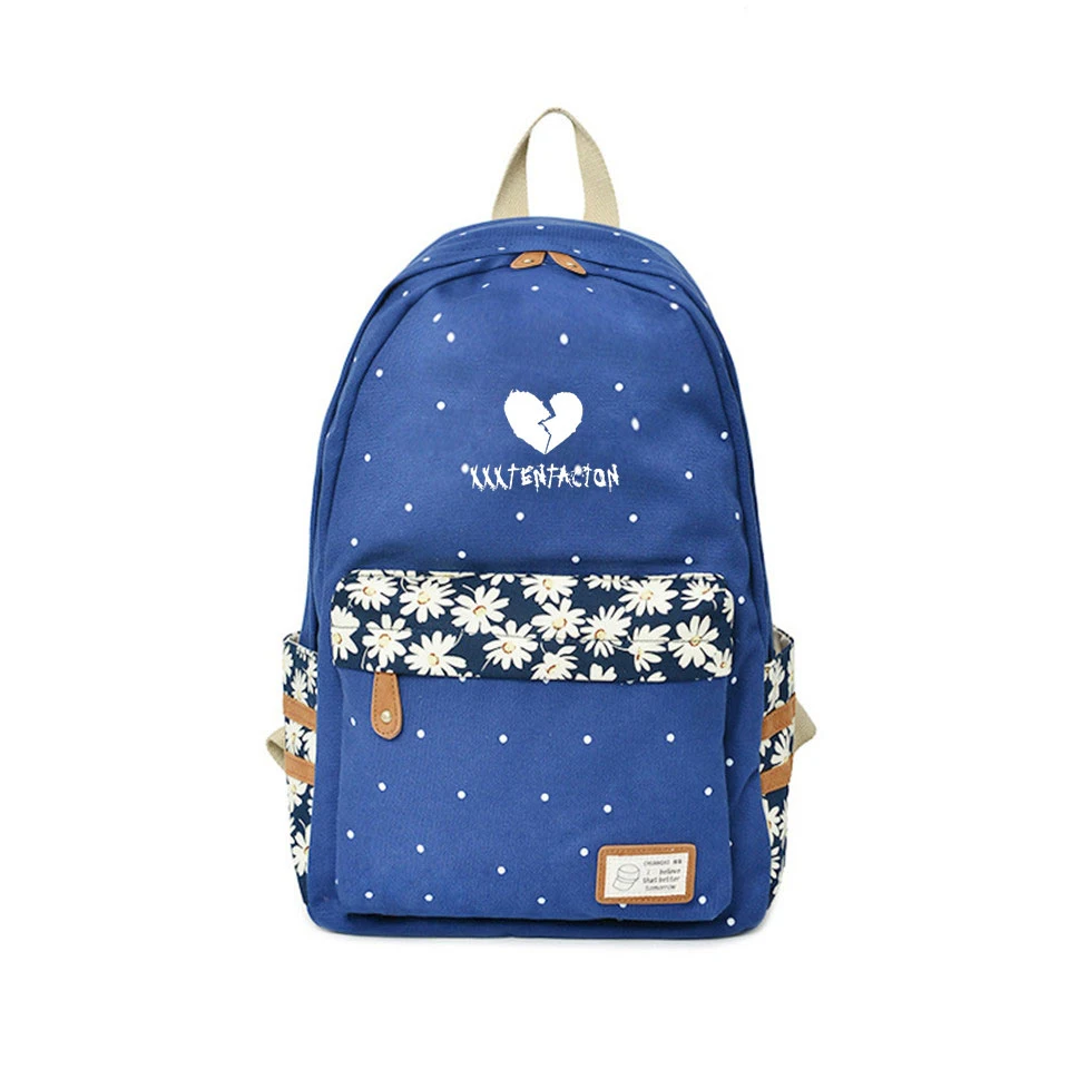 

Frdun Tommy XXXtentacion Backpack Flower wave lover pointed Rucksacks British Teenagers College Style Backpacks Fashion Bags