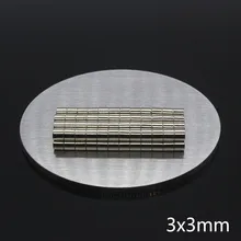 100 шт. 3x3 мм N35 Класс небольшой мини-диск Прочный Магнитный кронштейн Мощный Круглый Редкоземельные неодимовые магниты мощный магнитный держатель