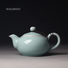 200 мл WIZAMONY высшего класса Di печи Longquan Celadon Zisha керамика Искусство чай горшок Тайши фарфор Исин глина антикварный чайник