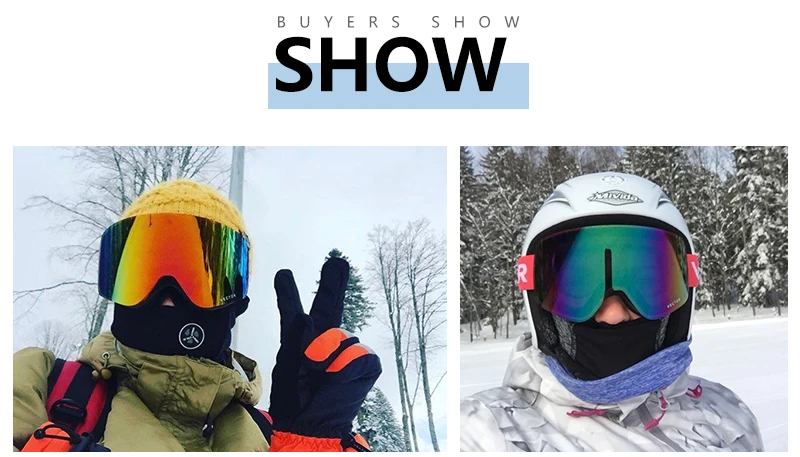 OTG лыжные очки для сноуборда для женщин и мужчин, лыжные очки, маска UV 400, защита от снега, очки для взрослых, двойные, анти-запотевающие, цилиндрические