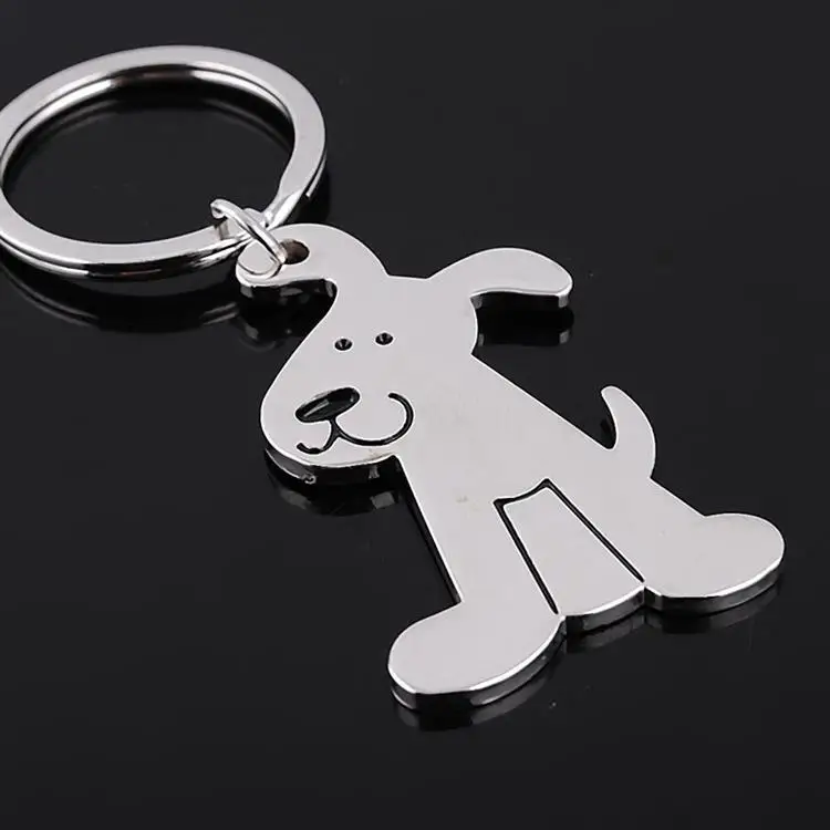 Metal Animal Cute Puppy Key Chain Lovely Dog Keychain Dog Souvenirin