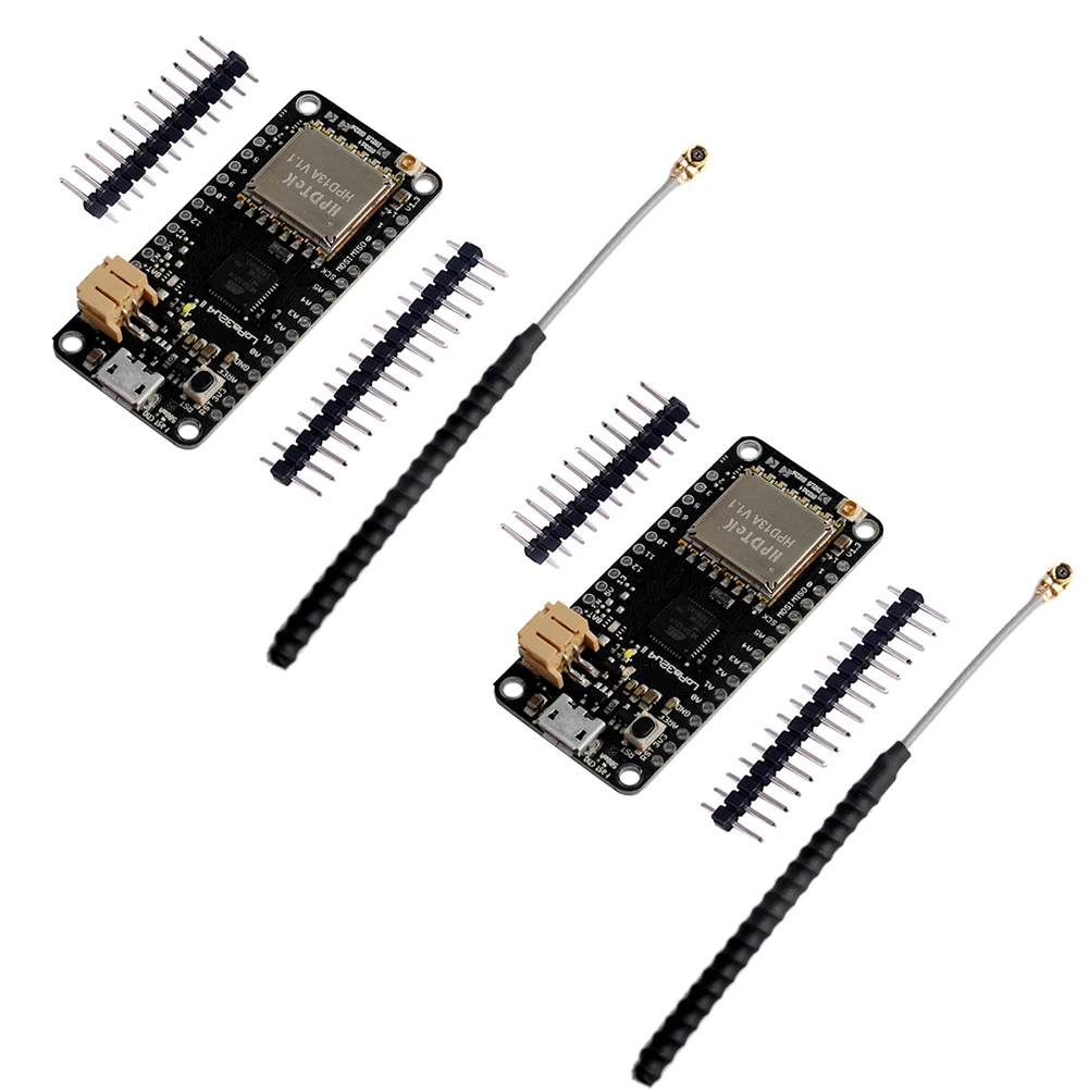 Продажа 2 компл. лот LoRa32u4 II Lora модуль макетной платы IOT LiPo Atmega328 SX1276 HPD13 868 МГц 915 МГц + IPX IPEX 1,13 МКФ. Л антенны