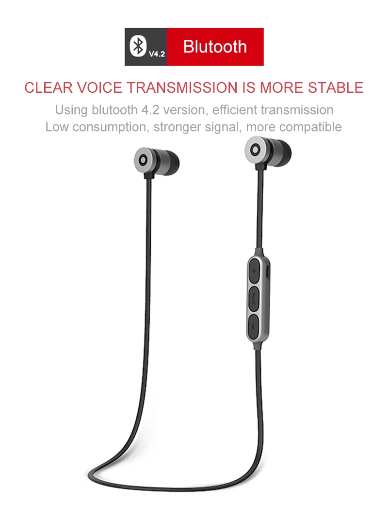 W1 magnetic sport wireless earphone 3