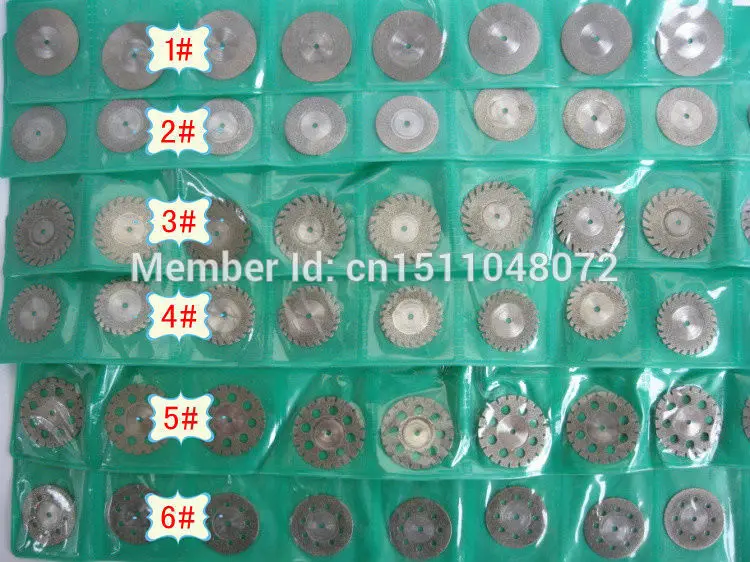60 pcs Dental Diamond disc Dental lab material Diamond disc ceramic