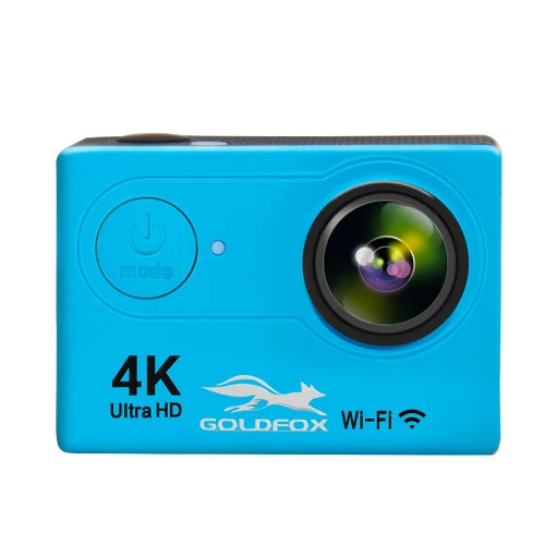 Экшн-камера Goldfox H9 Ultra HD 4 K/25fps WiFi 2," 170D Водонепроницаемая камера для подводной съемки на шлеме s Sport Cam - Цвет: Синий