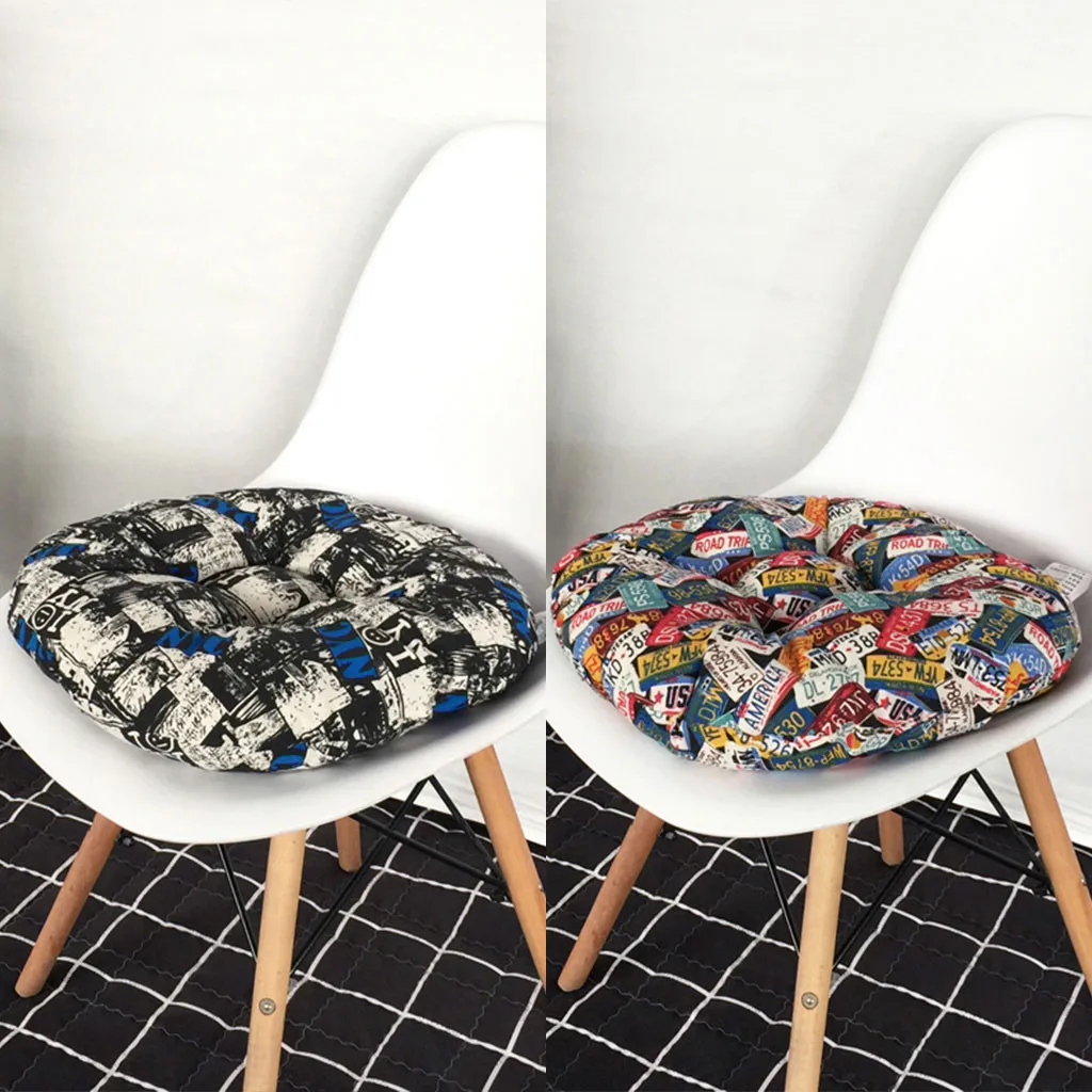 Chair Cushion Round Cotton Upholstery Soft Padded Cushion Pad Office Home Or Car Seat Cushion Home Textile