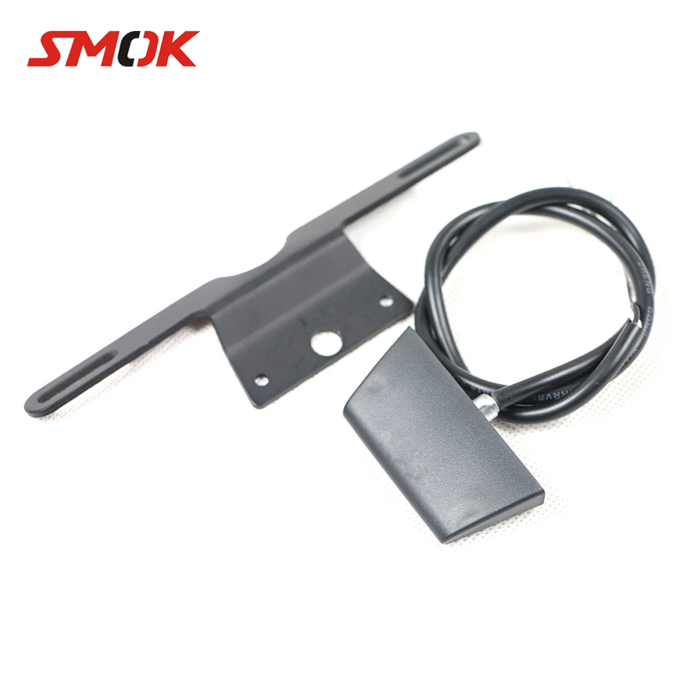 

SMOK Motorcycle License Plate Holder Bracket LED Light For MT10 Harley Road King Sportster 883 CB1000R Aprilia RSV4 VFR 800