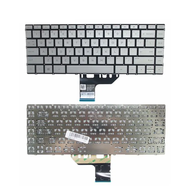 

YALUZU New English US Keyboard For HP Spectre x360 13-AC 13-AC000 13-AC033DX 13-AC040CA English Keyboard Silver Backlit