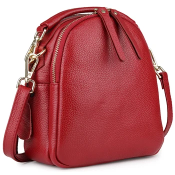 

crossbody bags women cow leather 2019 red black lady casual fashion solid small travel shoulder bag woman messenger hand bags