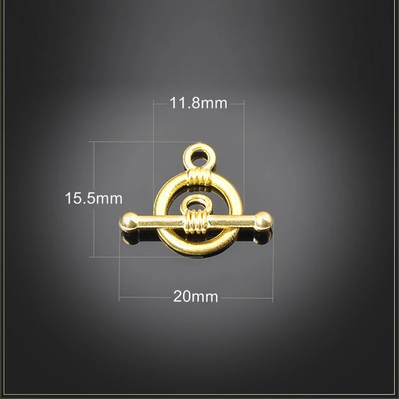 10Pcs/lot 11.8MM*15.5MM*20MM Diy jewelry Accessories Gold Color OT