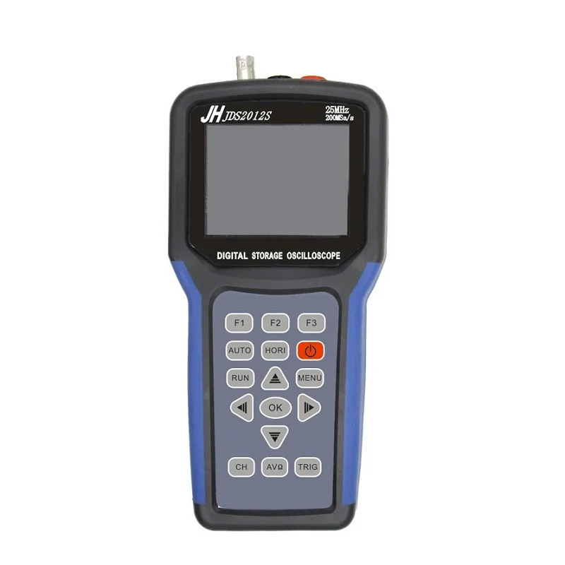 

JDS2012S Professional Handheld Digital Oscilloscope 4000 Counts Digital Multimeter 25MHz 200MSa/s with Lithium battery charger