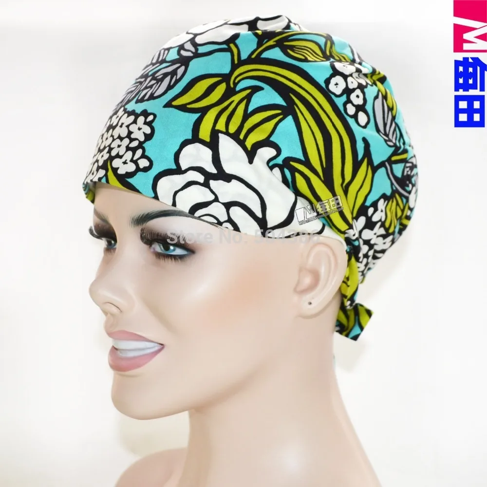 Matin long hair scrub hats for female doctors and nurses ...