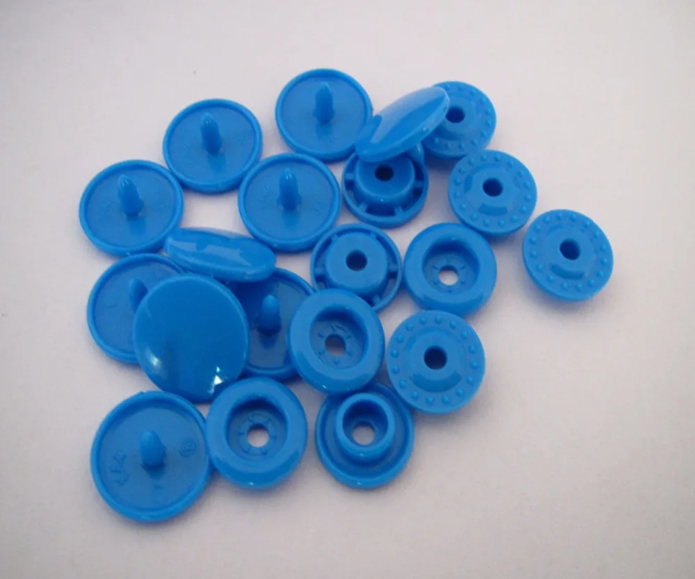 20 комплектов KAM кнопка, защелка для шитья Цветные Носки с рисунком «beautity пластиковый крепеж кнопки B8 ярко-синего цвета