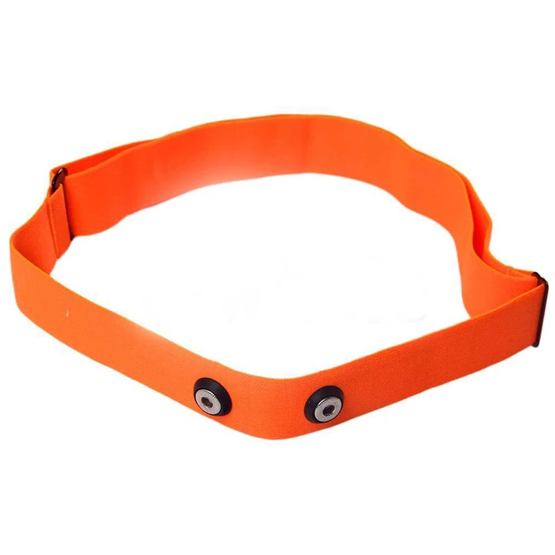 Orange Heart Rate Chest Belt Elastic Belt Strap Band for Garmin Wahoo