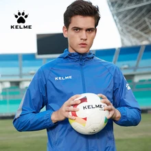 KELME-Chaqueta para ejercicio deportiva para hombre, con capucha, a prueba de viento, para correr, fútbol, entrenamiento, con cremallera, 3881211