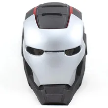 Пейнтбол Airsoft проволочная сетка Железный человек 2 Полный уход за кожей лица маска спортивные шлемы