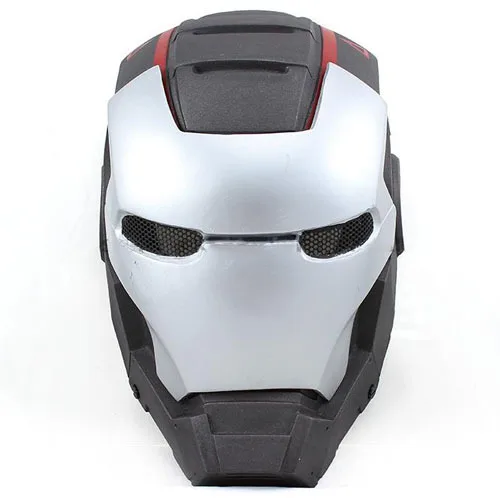 

Paintball Airsoft Wire Mesh Iron Man 2 Full Face Mask Sports Helmets Free shipping