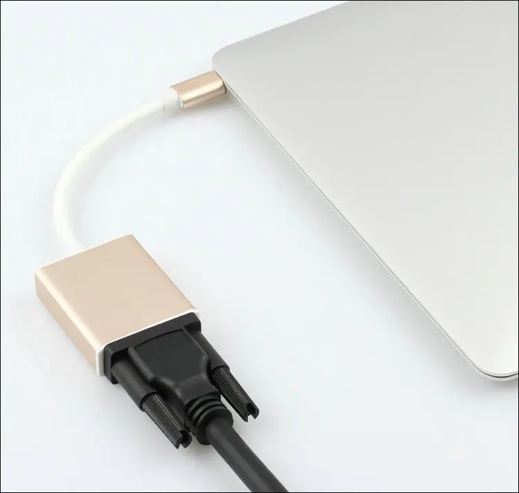 Тип C USB 3,1 мужчина к VGA 15pin Женский адаптер кабель для ноутбука Macbook